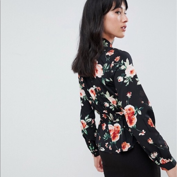 Unique 21 black floral top - Picture 2 of 7